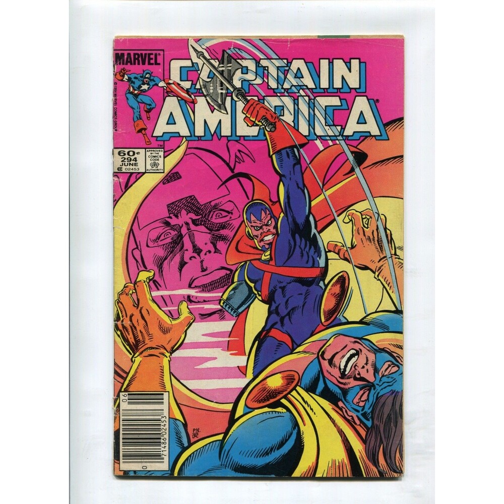 Captain America #294 Comic Book 1984 Marvel Comics Newsstand Sisters of Sin Dmg